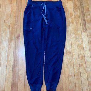 Figs dark blue jogger scrub pants